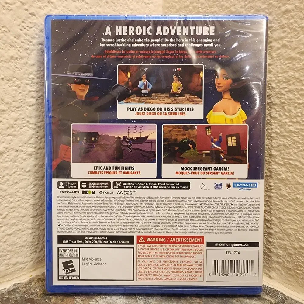 Game - Zorro: The Chronicles (NEW) - PS5